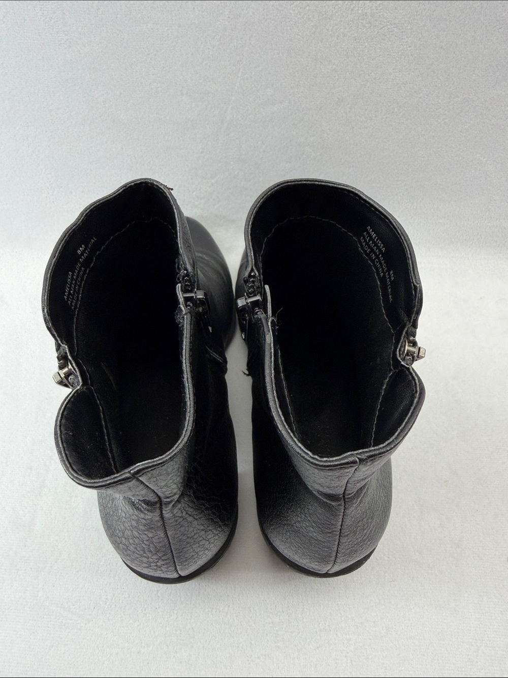 ANDIAMO Amelissa Outdoor Black Ankle Boots Booties Size 8M - Picture 5 of 7